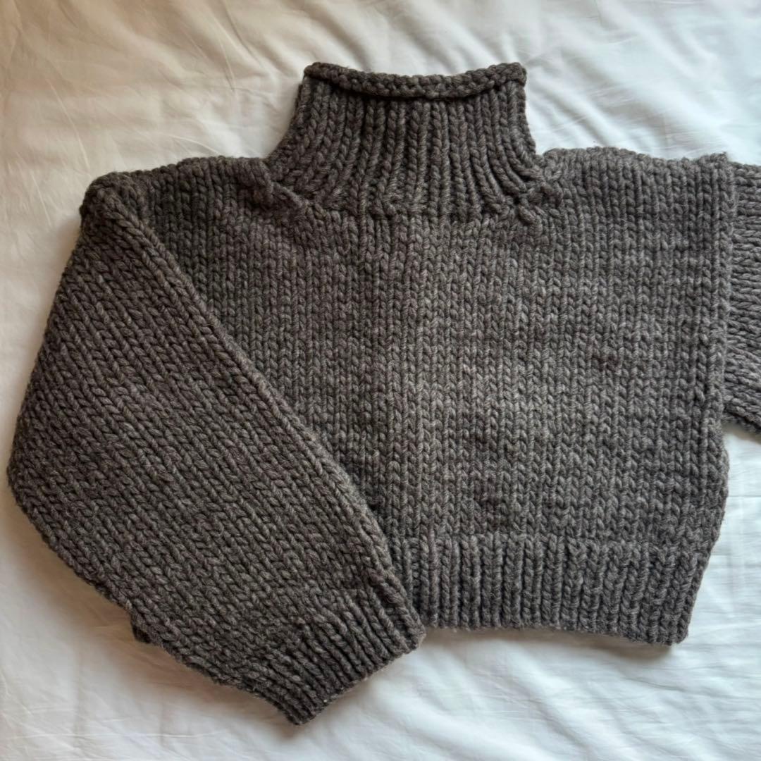 ETRÉ TOKYO/スタンドネックハンドニットカーディガン