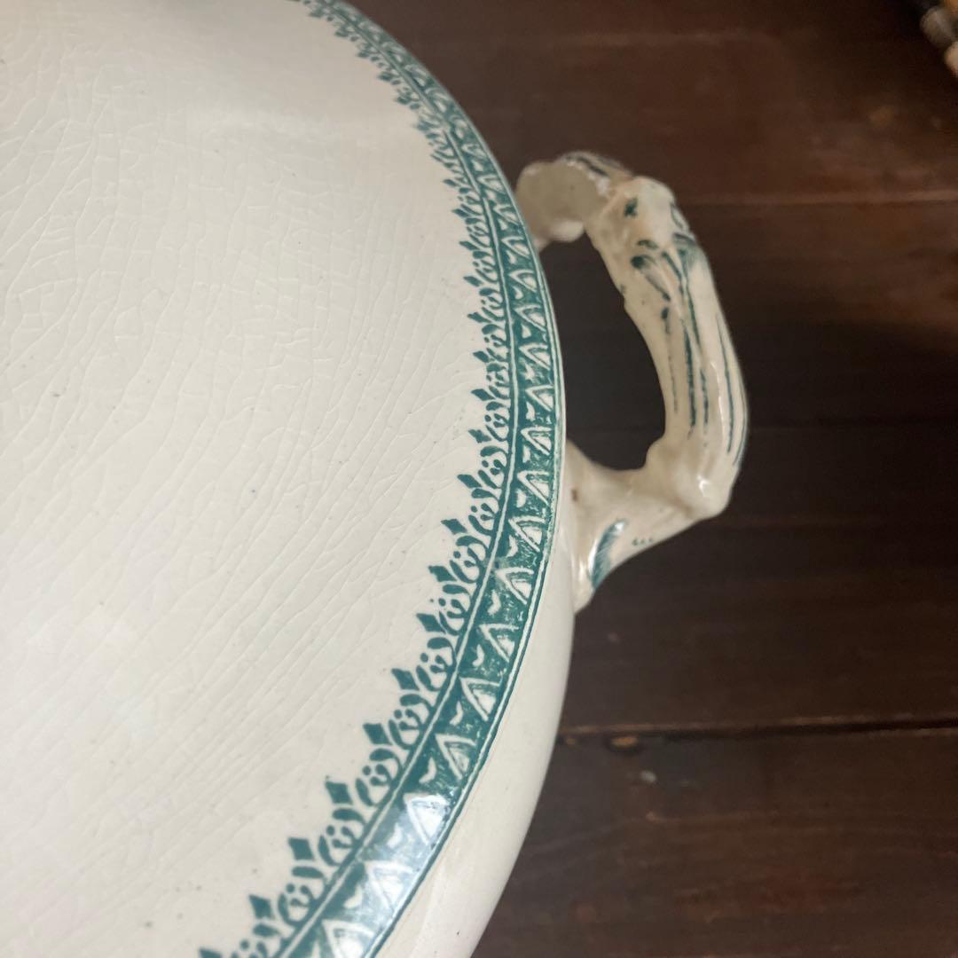 フランスアンティーククレイユエモントロースーピエール　レギュミエール