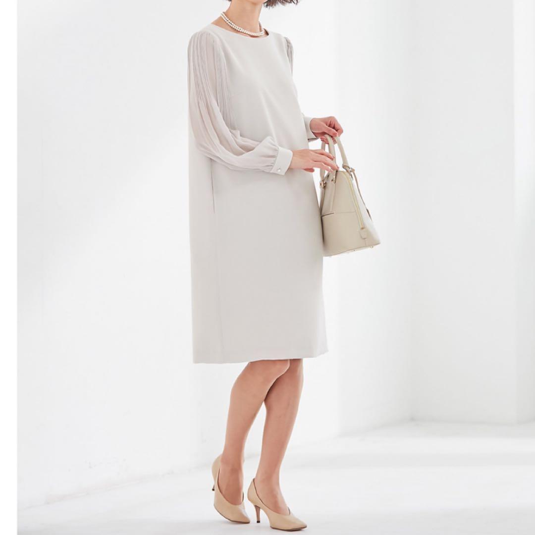 【新品未使用】23区トリアセダブルジョーゼット ワンピース　大きいサイズ　21号