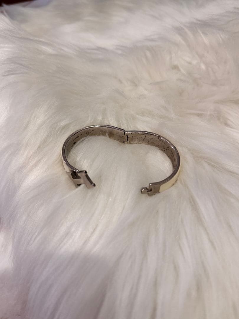 【写真追加】HERMESクリックＨ(ホワイト×シルバー)