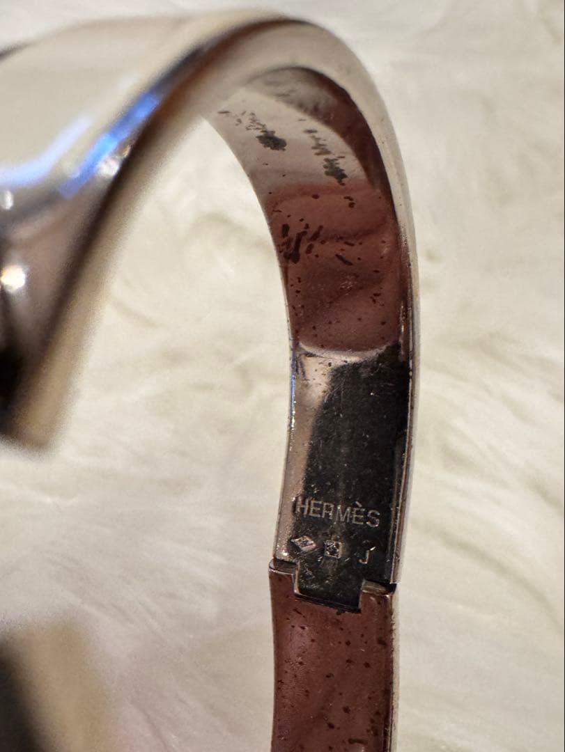 【写真追加】HERMESクリックＨ(ホワイト×シルバー)