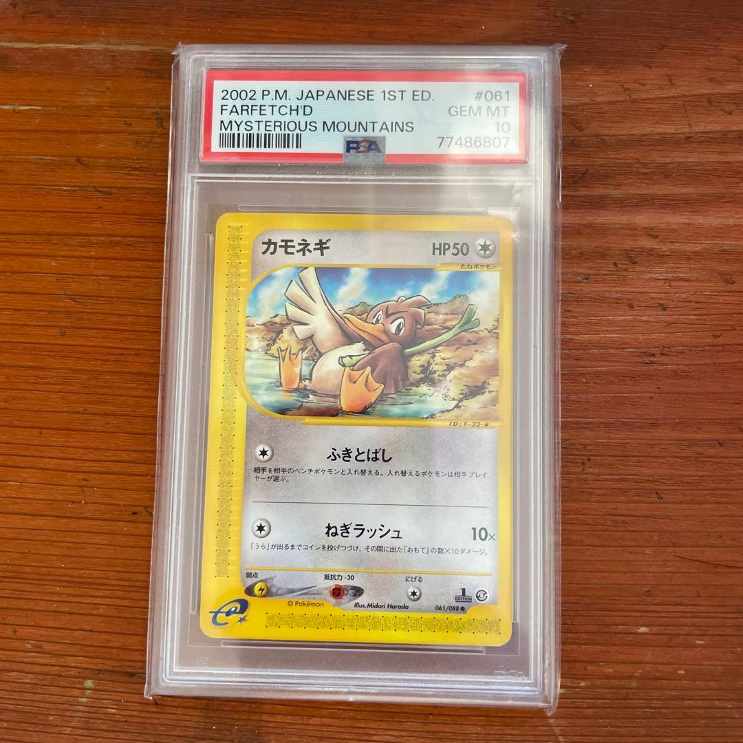 カモネギ　温泉　おんせん　カードe psa10