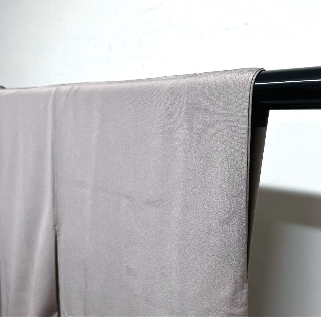 作家もの　付け下げ　唐花　唐草　ちりめん　くすみカラー　着物　034k