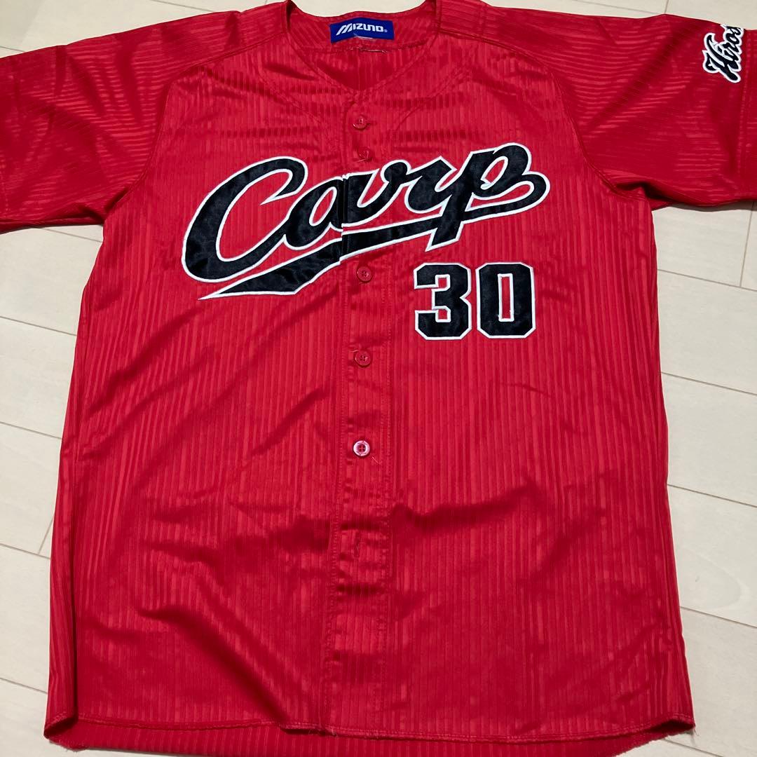 広島東洋カープ　赤道直火　ユニフォーム　一岡　サイズL
