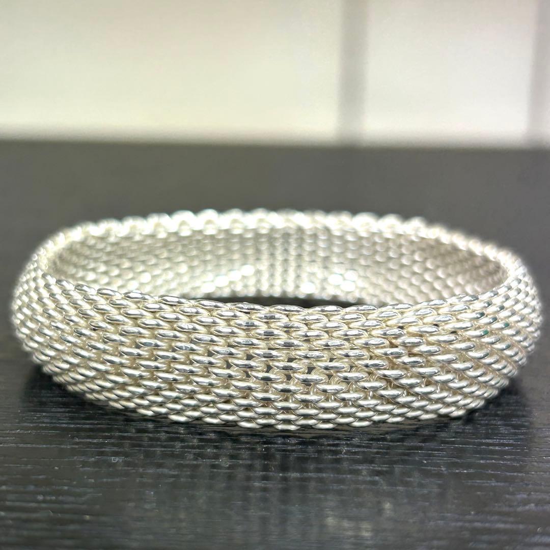 ティファニー　バングル　サマセット　メッシュ　シルバー925 ブレスレット