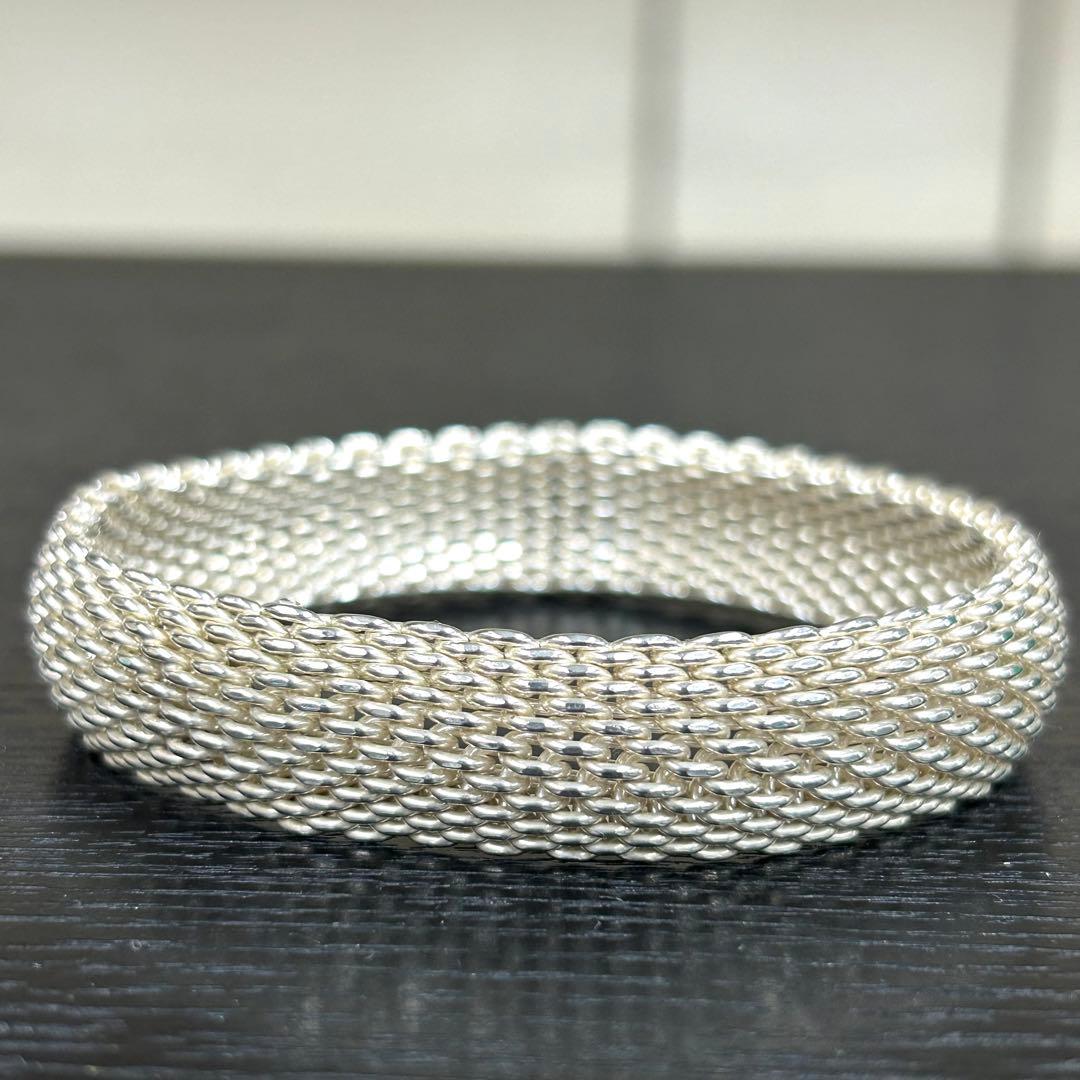 ティファニー　バングル　サマセット　メッシュ　シルバー925 ブレスレット