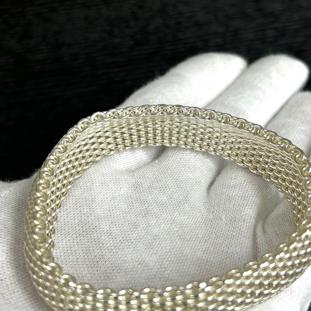 ティファニー　バングル　サマセット　メッシュ　シルバー925 ブレスレット