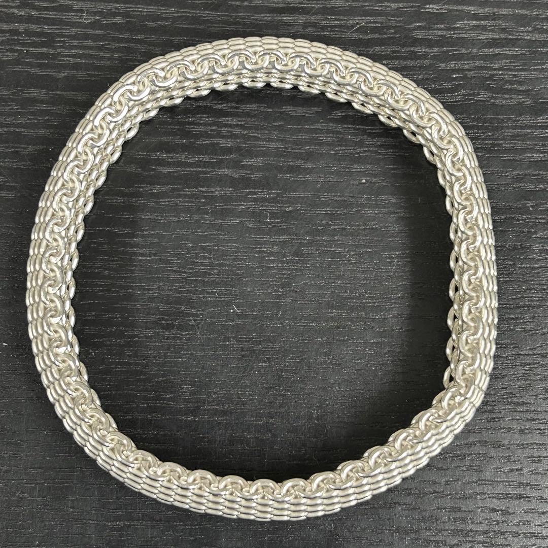 ティファニー　バングル　サマセット　メッシュ　シルバー925 ブレスレット