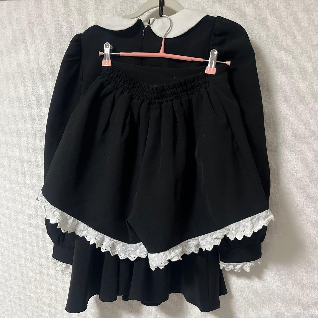 pium ピウム コットンフリルドーリー長袖セットアップ