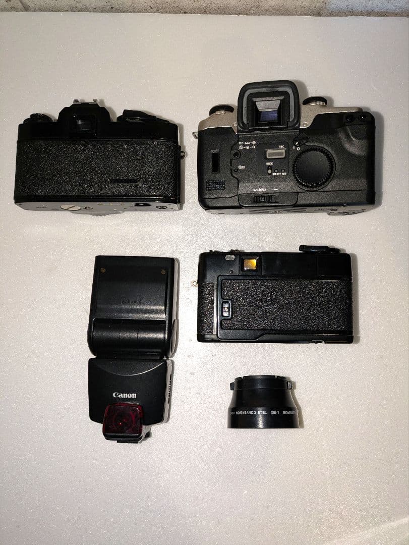 【まとめ売り】フィルムカメラ◆デジタルカメラ◆ストロボなど15点セット　ジャンク