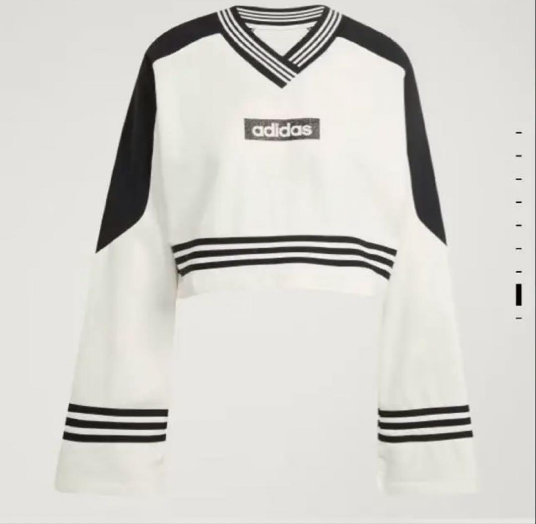 adidas ブロッキング クルーネック スウェットシャツ