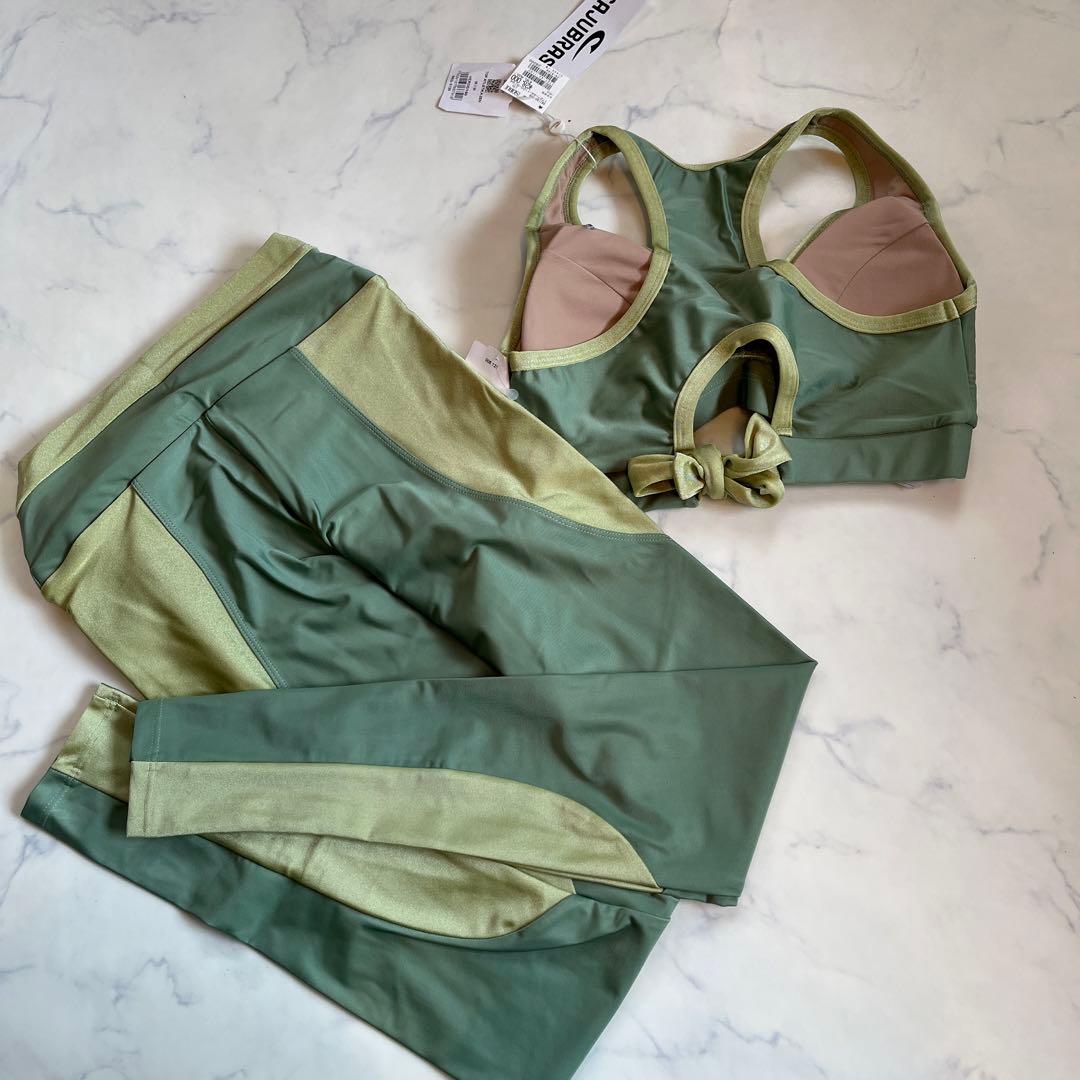 1点シミありCAJU BRASILヨガウェア3セット スポーツブラ レギンス新品