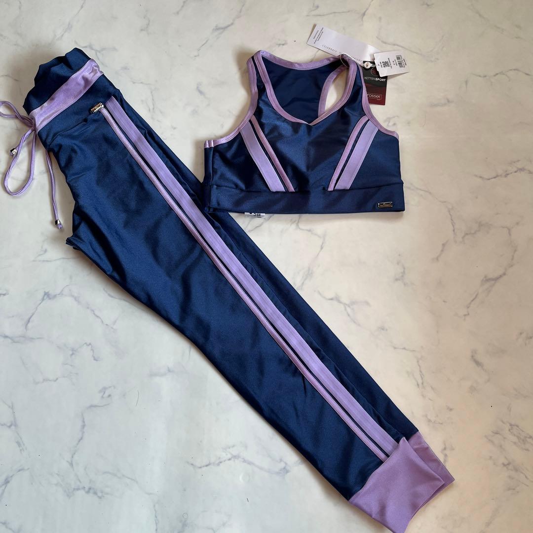 1点シミありCAJU BRASILヨガウェア3セット スポーツブラ レギンス新品