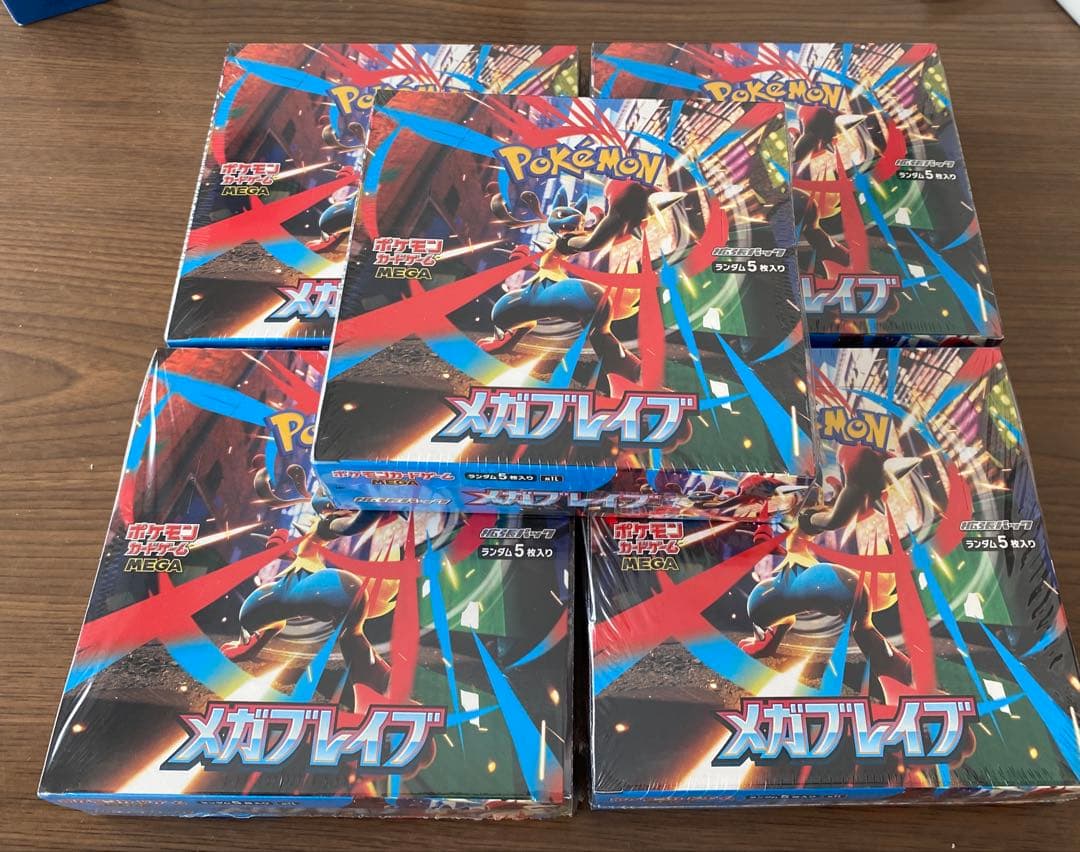 メガブレイブ　5box シュリンク付き