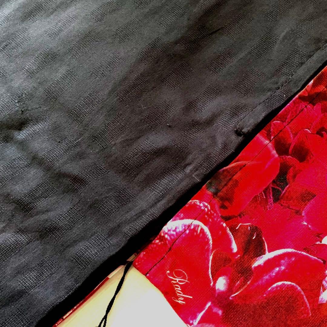 Rady レディー　浴衣　リゾートフラワー　リゾフラ　ブラック　黒　帯　ピンク