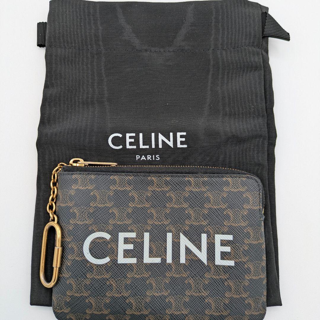 CELINE セリーヌ トリオンフ PVC ケース 箱 袋 coin 茶