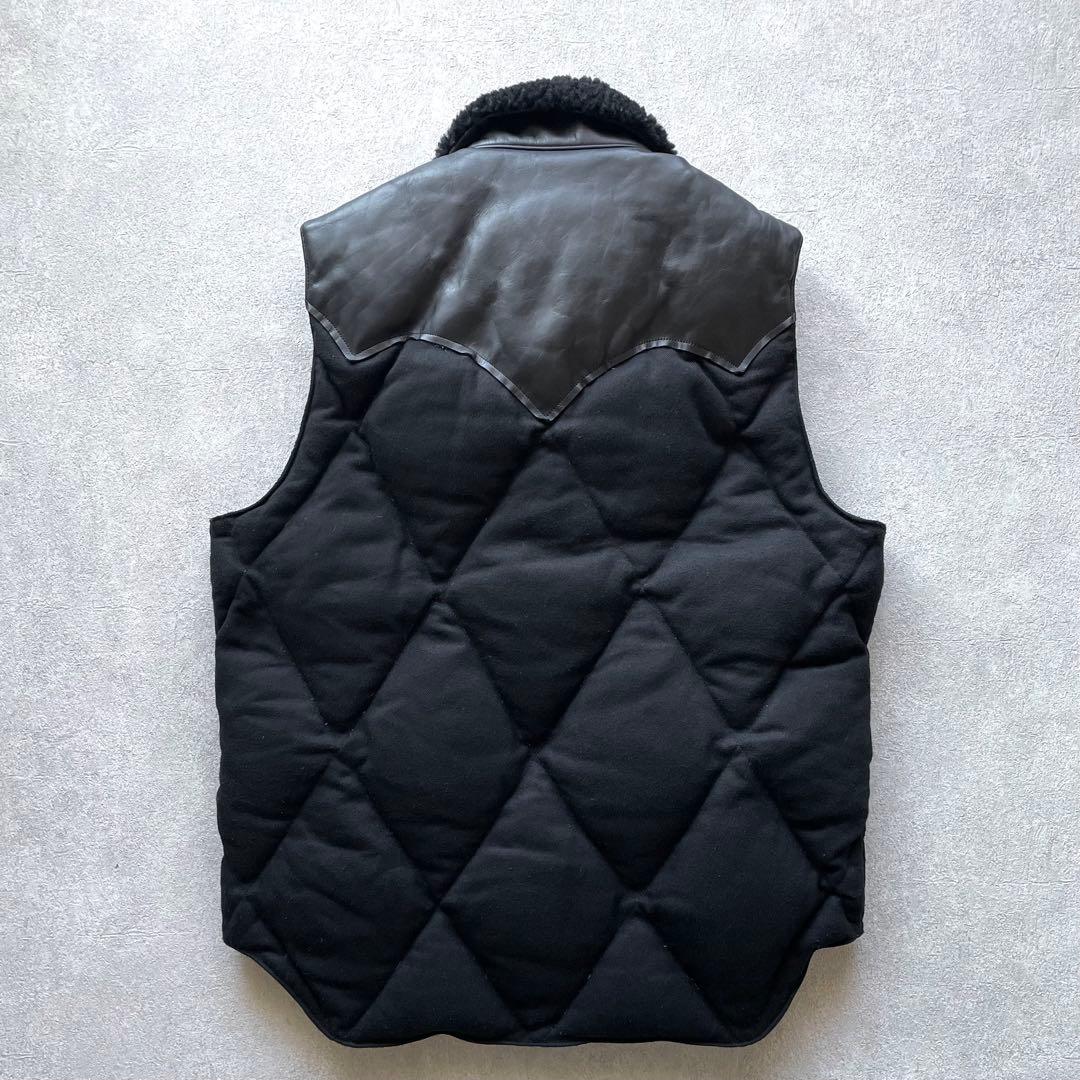 別注ロッキーマウンテン ウールクリスティベスト オールブラック SIZE40