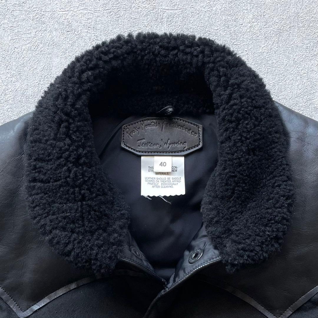 別注ロッキーマウンテン ウールクリスティベスト オールブラック SIZE40