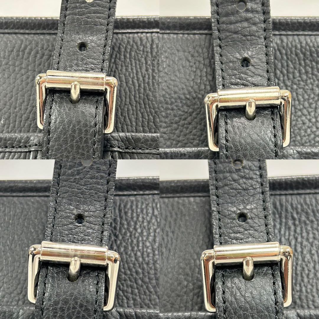 【美品】バーバリー トートバッグ レザー ノバチェック 肩掛け A4可 大容量