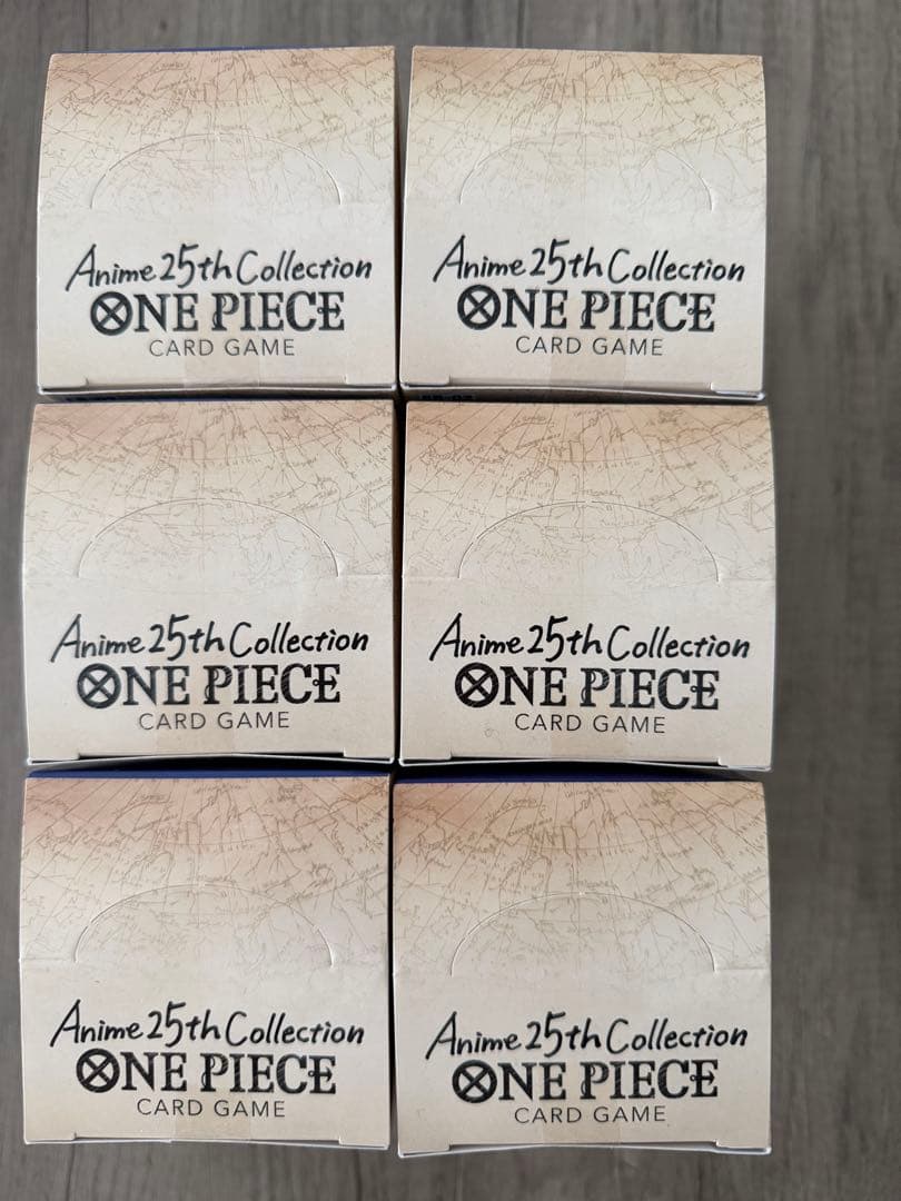 未開封BOX Anime25thCollection 6BOX ワンピース②