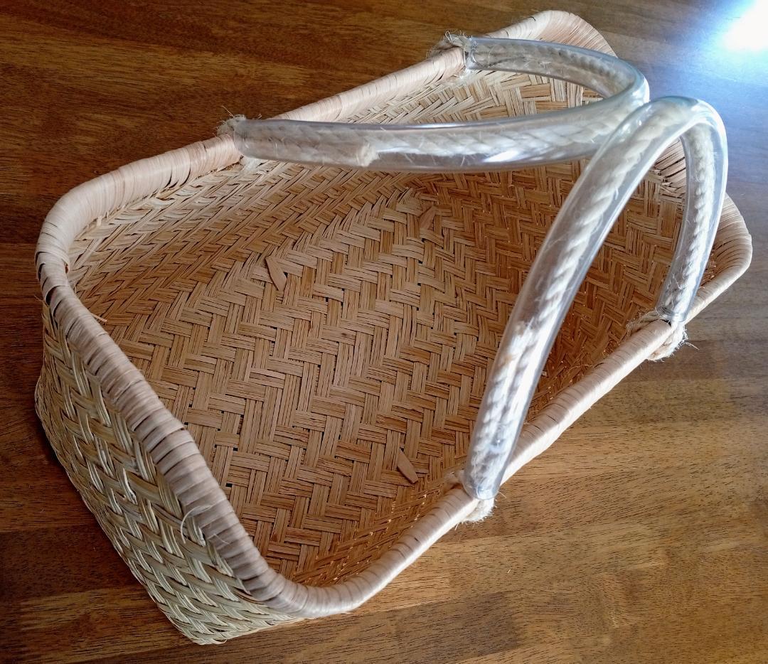 鳥越スズ竹細工【市場かご】大サイズ：岩手県二戸職人の手作り工芸品
