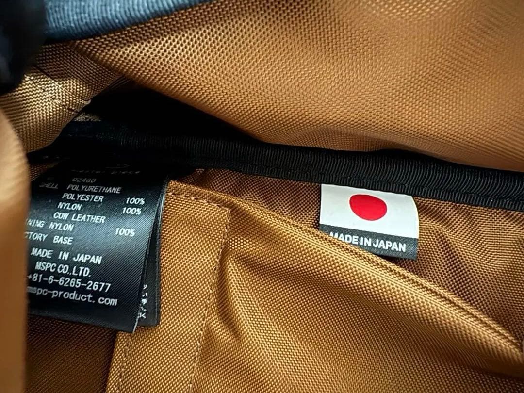 【さらに値下げ！1回使用】マスターピースslick バックパックL ネイビー袋付