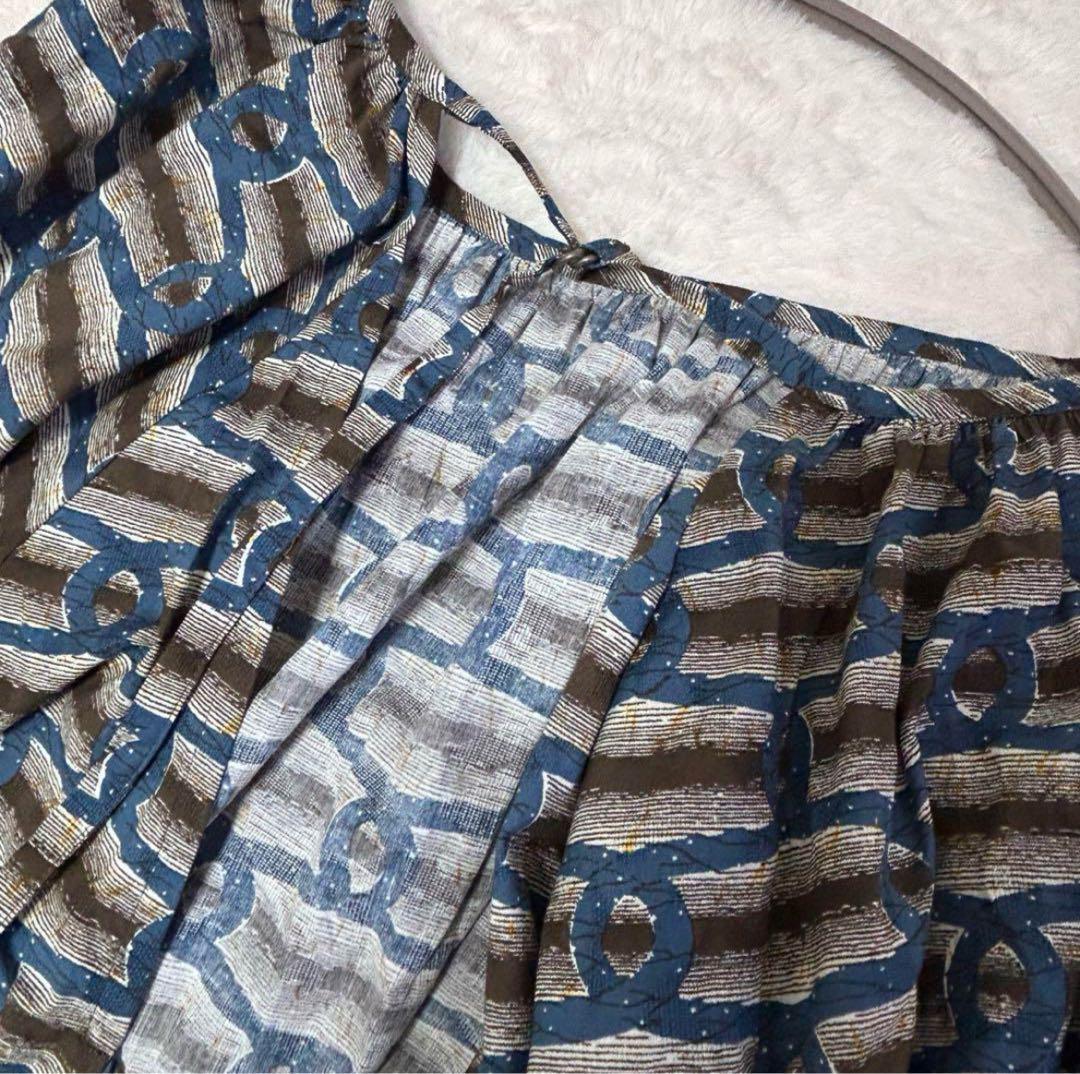 極美品✳︎6 ROKU COTTON BATIK DRESS ワンピース