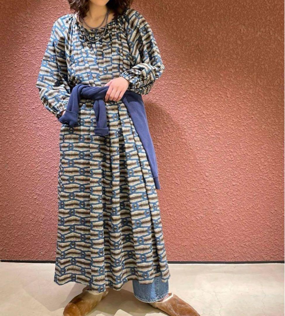 極美品✳︎6 ROKU COTTON BATIK DRESS ワンピース