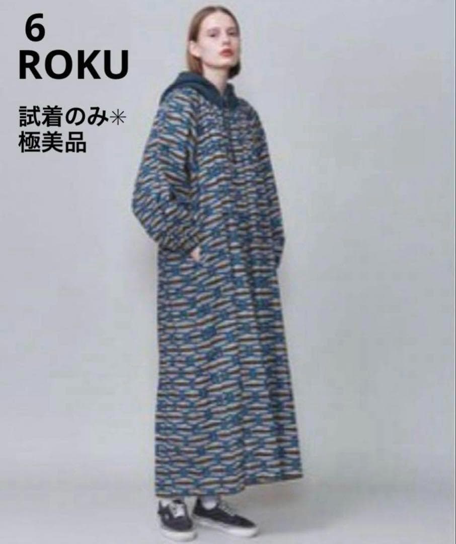 極美品✳︎6 ROKU COTTON BATIK DRESS ワンピース