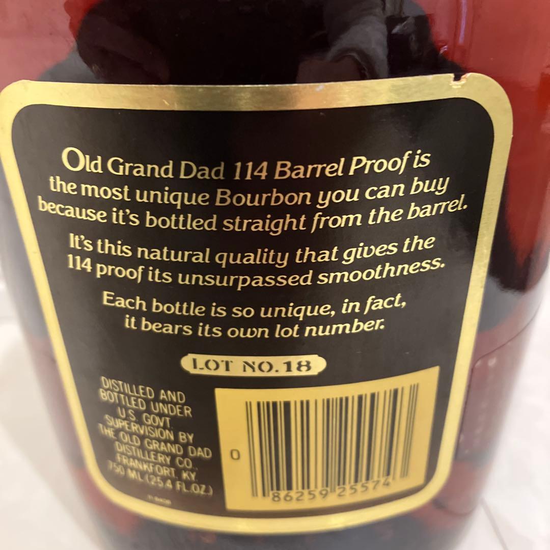 ウイスキー OLD GRAND DAD 114