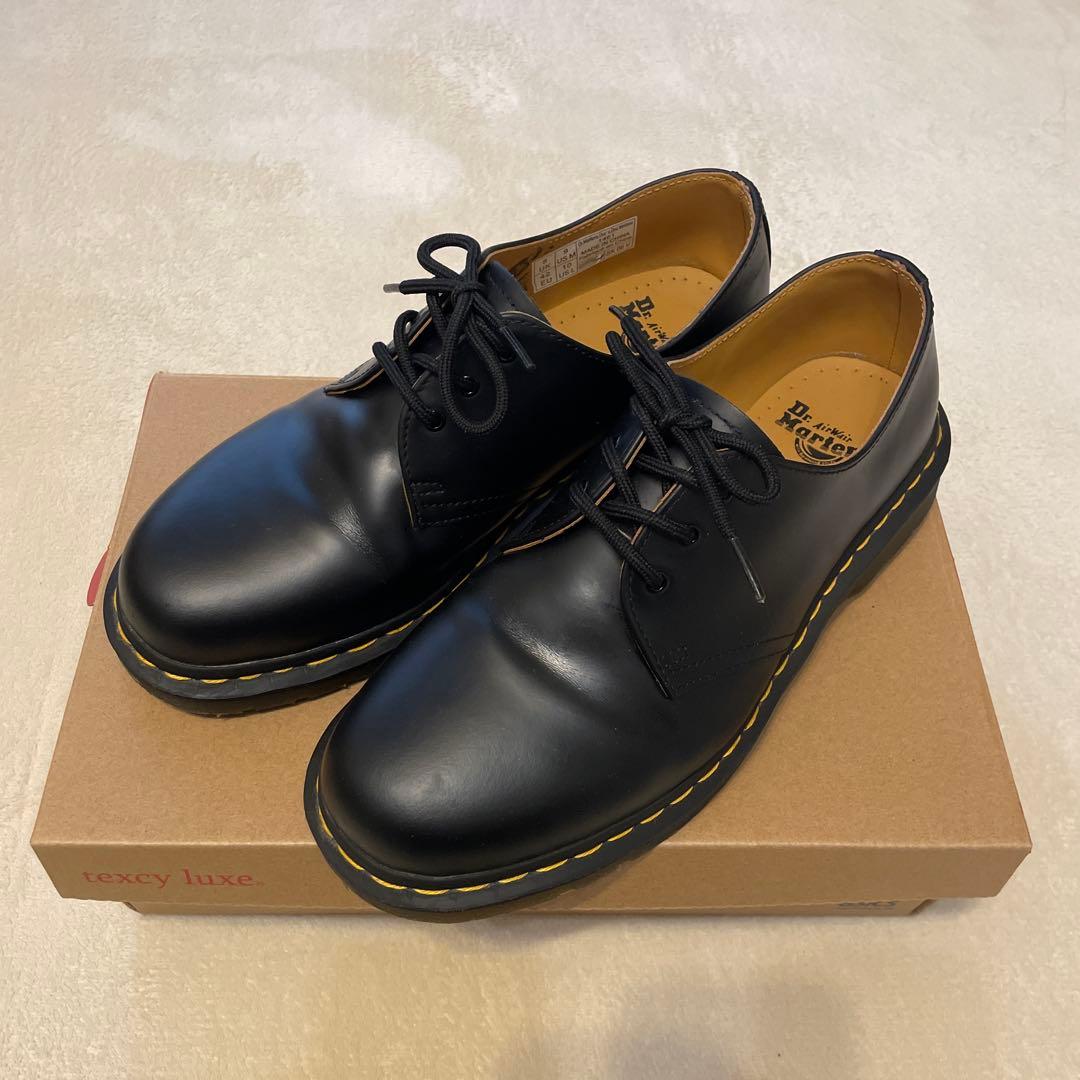 Dr. Martens ブラックブーツ 3ホール