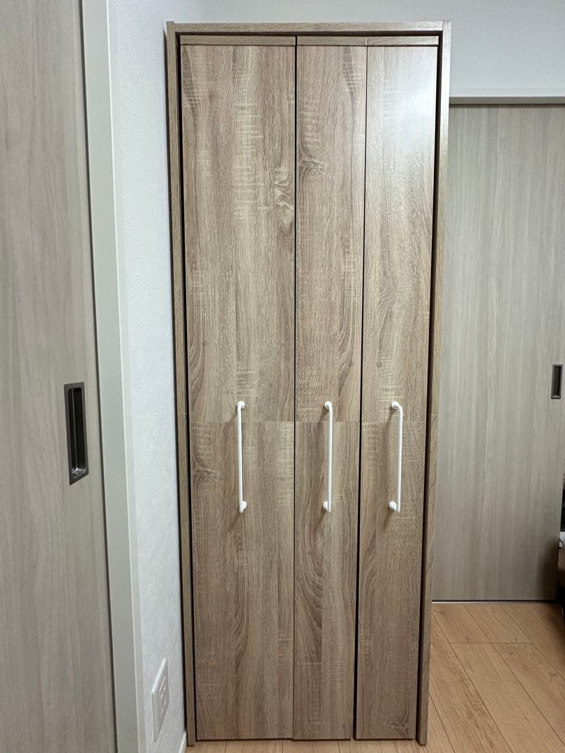 LOWYA 完成品 すきま収納本棚 幅64 可動棚 木目調 キャスター付 大容量