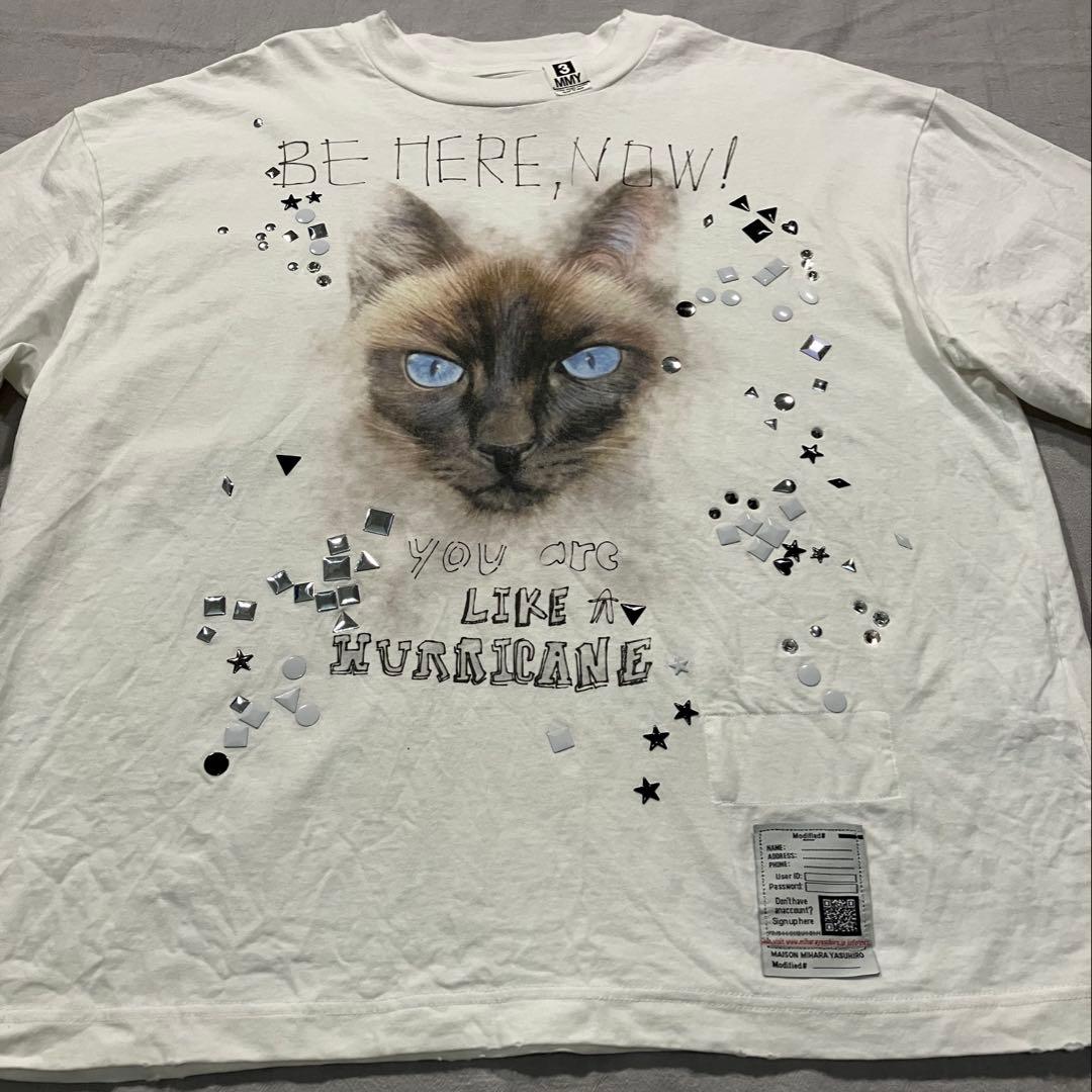 Maison MIHARA YASUHIRO キャットプリント　加工Tシャツ