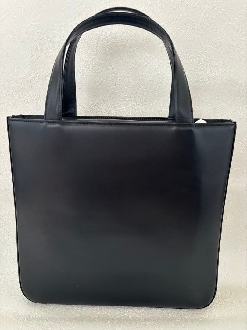 未使用品　BURBERRY （バーバリー）ブラックレザー　チェック柄バック