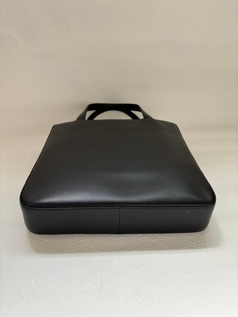 未使用品　BURBERRY （バーバリー）ブラックレザー　チェック柄バック