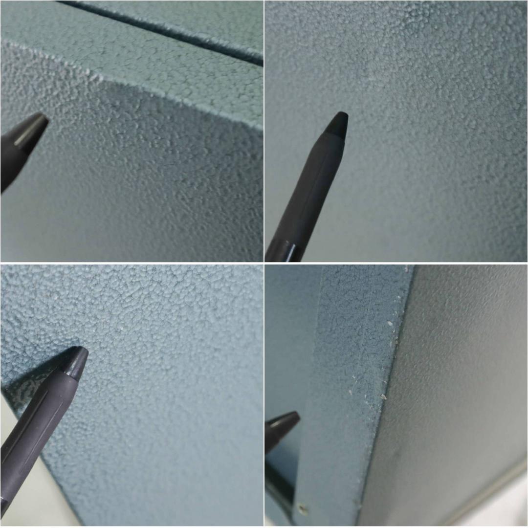 東谷 ラルド チェスト4D グリーン スチール ロッカー キャスター欠品 2