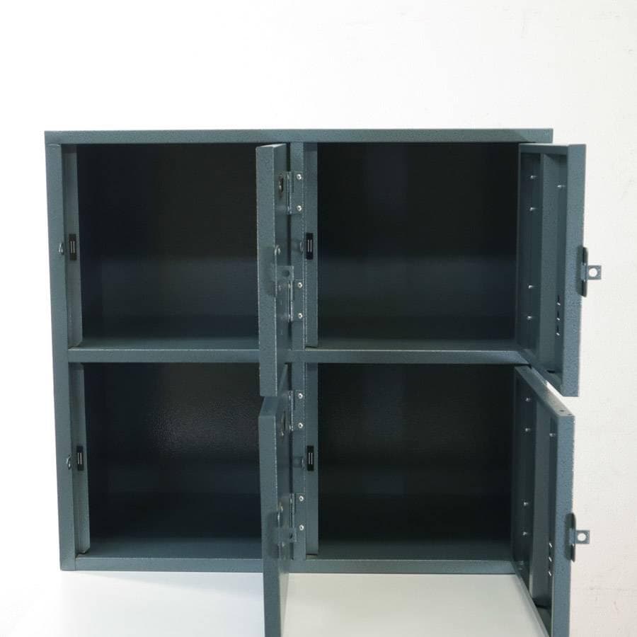 東谷 ラルド チェスト4D グリーン スチール ロッカー キャスター欠品 2