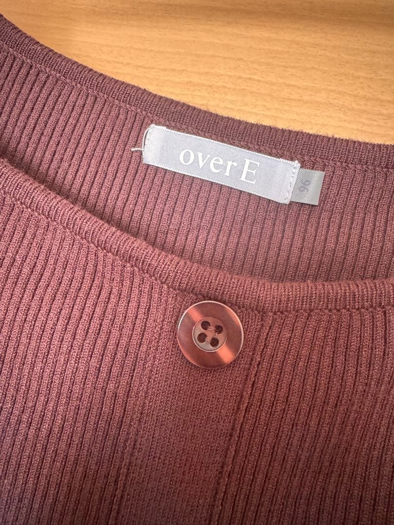 overE タイト風フロントボタンニットワンピース 96 コーヒーブラウン