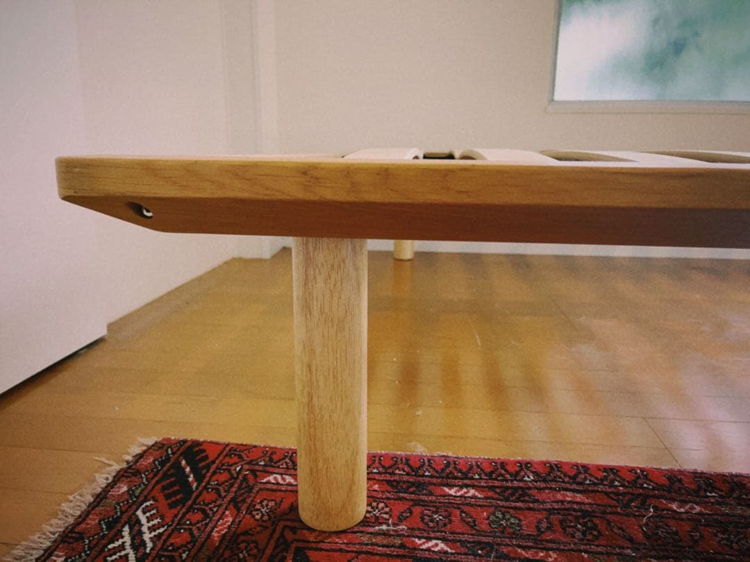 【7/8まで】無印良品 木製ベッドフレーム/ダブル/ご希望あればマットレスも有