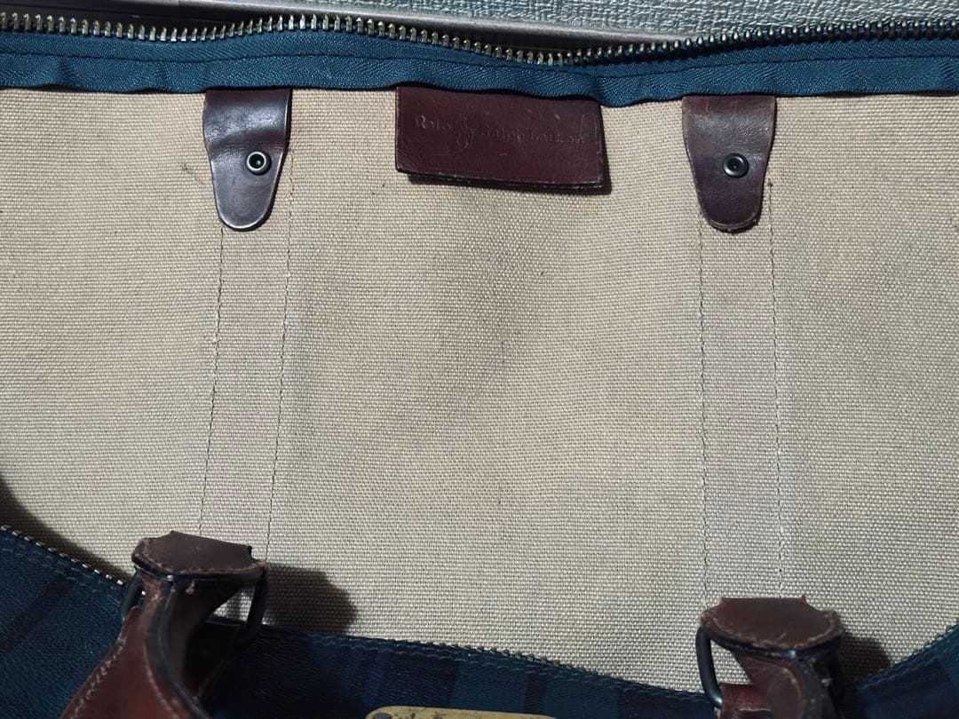 RALPH LAUREN ラルフローレン ボストンバッグ 大容量 チェック