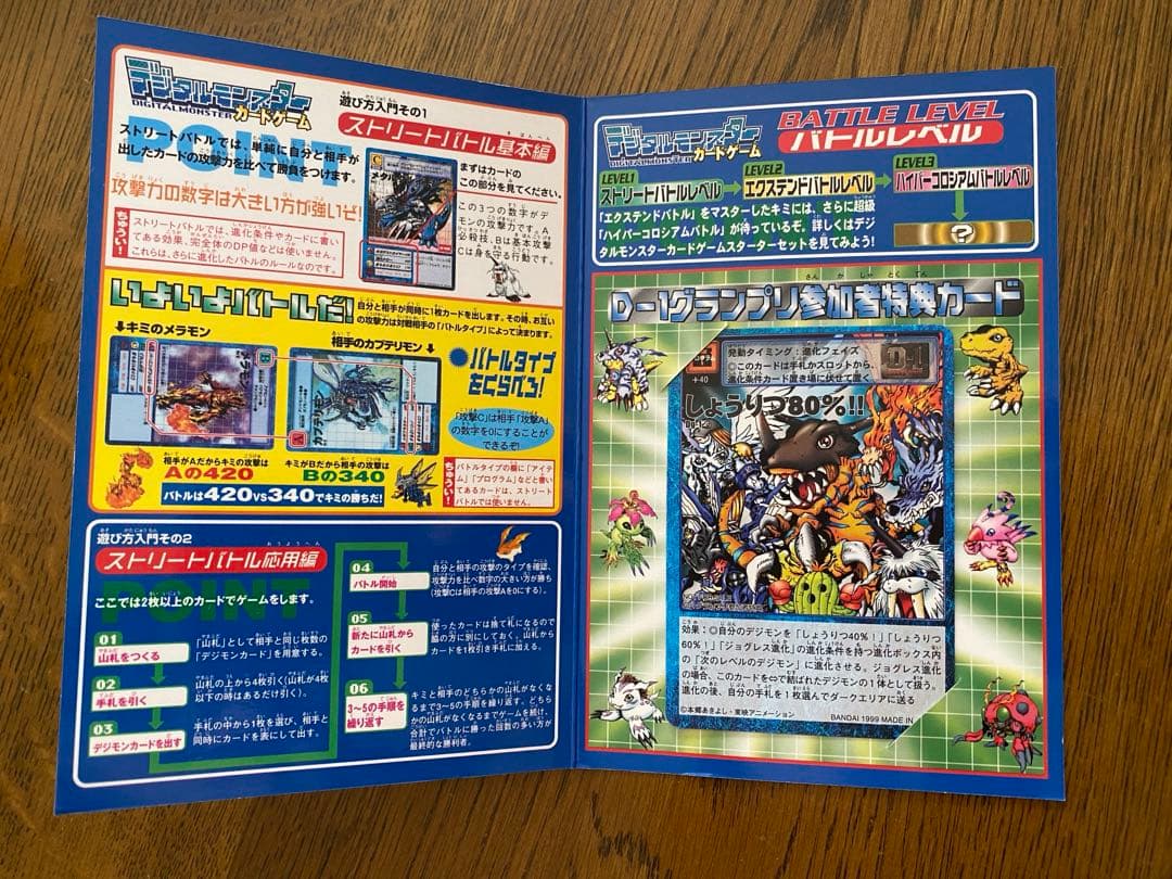 【レア】旧デジモンカード D-1グランプリ参加者特典カード しょうりつ80%!!