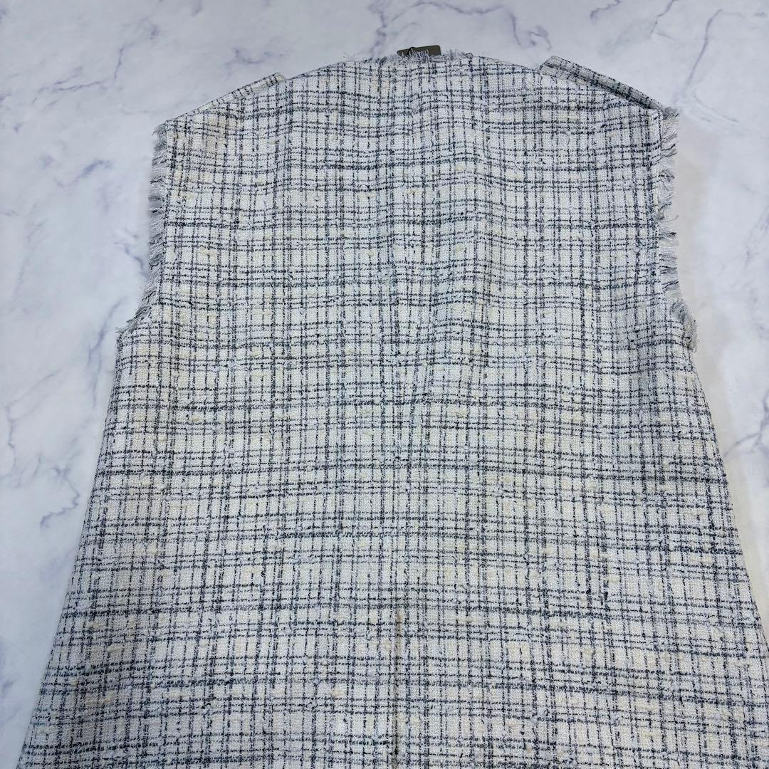 新品未使用 2024年発売 theory luxe ツイード ジレ M