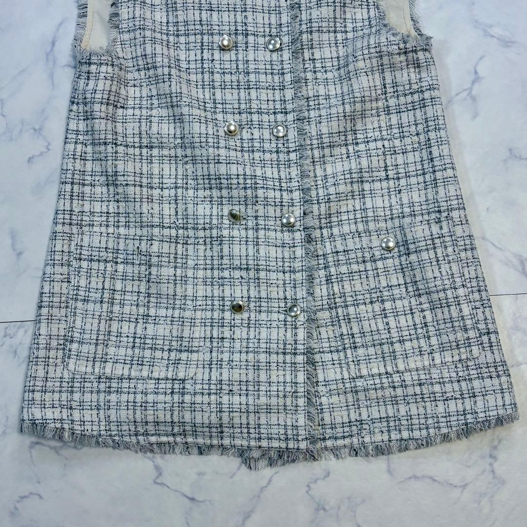 新品未使用 2024年発売 theory luxe ツイード ジレ M