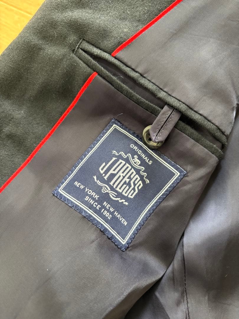 K*N様 未使用に近い　jプレス メリノウールフランネル　ネイビーブレザー　金ボ