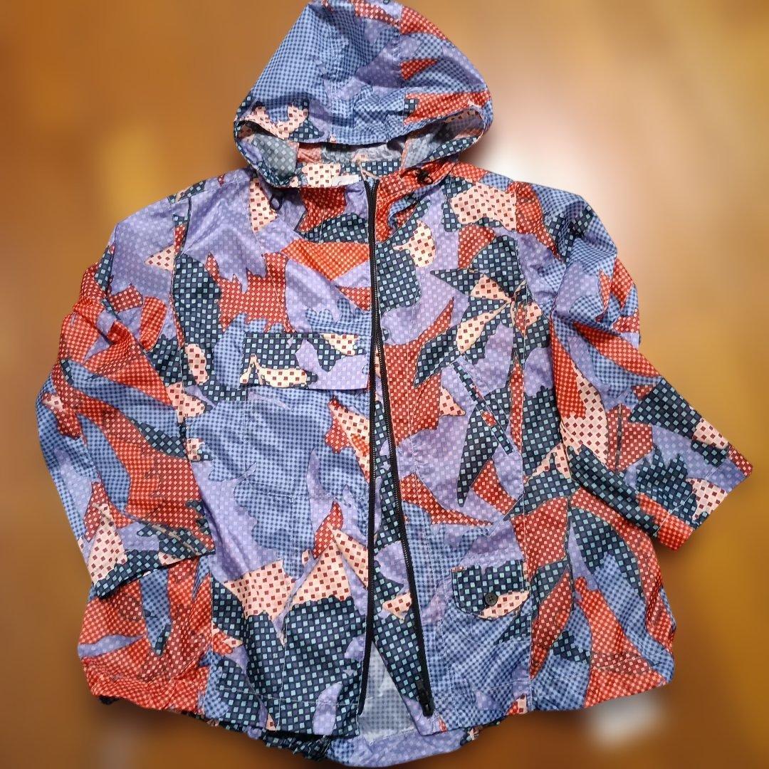 カラフルドット柄フード付きジャンパー