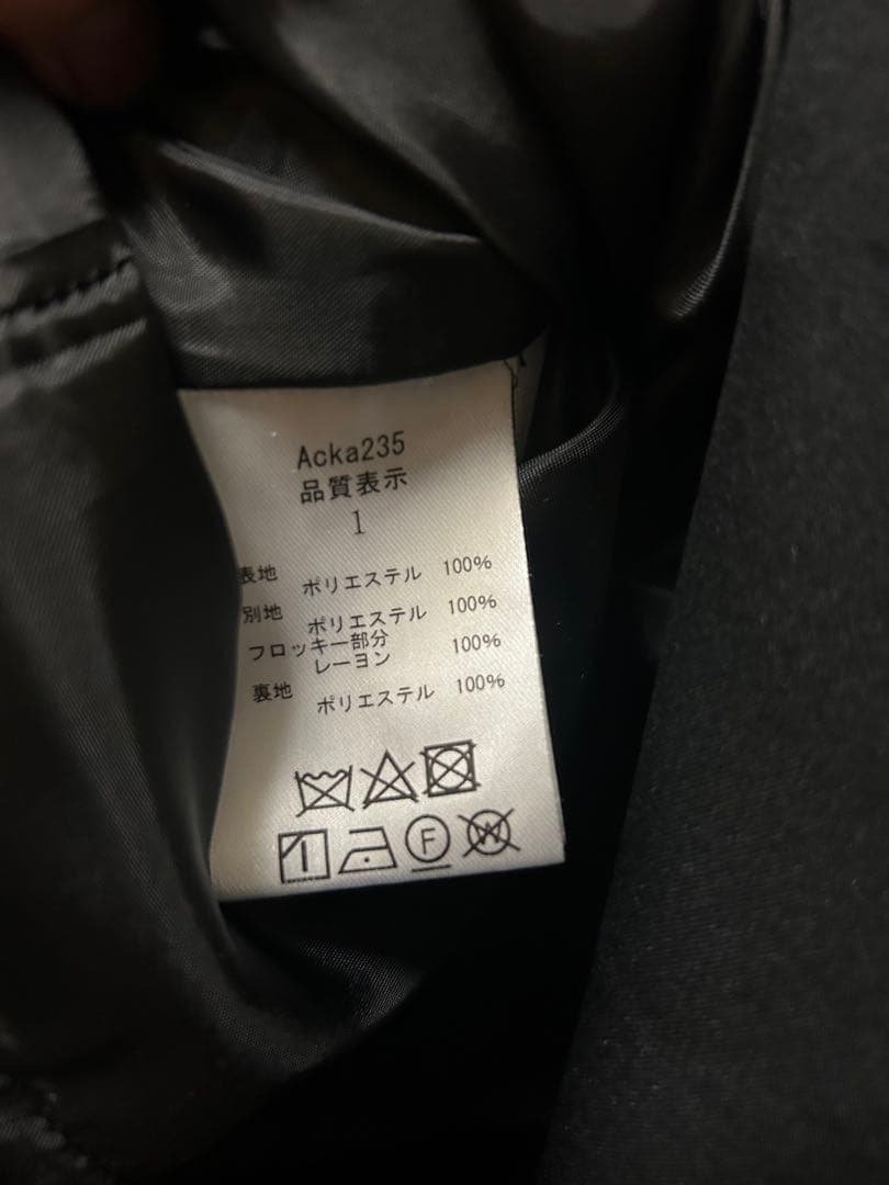 Acka sheer puff dress ブラック サイズ1