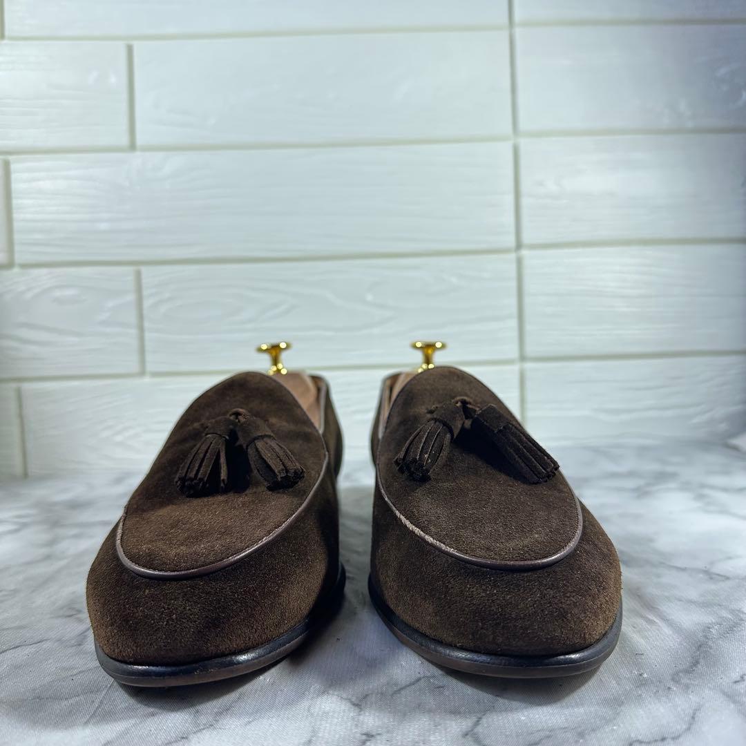 PACO MILAN ブラウン スエード タッセルローファー 26.5㎝相当