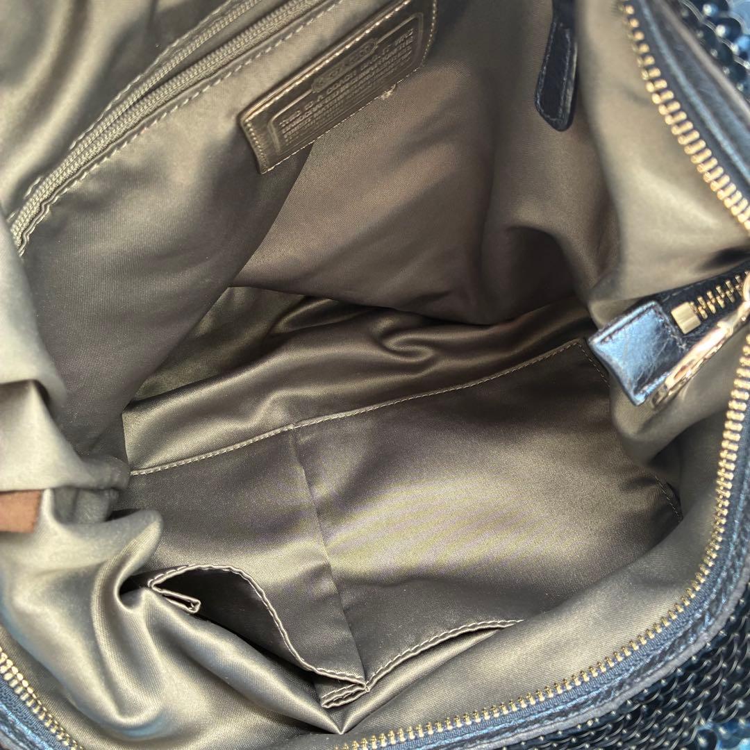 バッグ COACH Poppy Sequin Spotlight 2way Bag