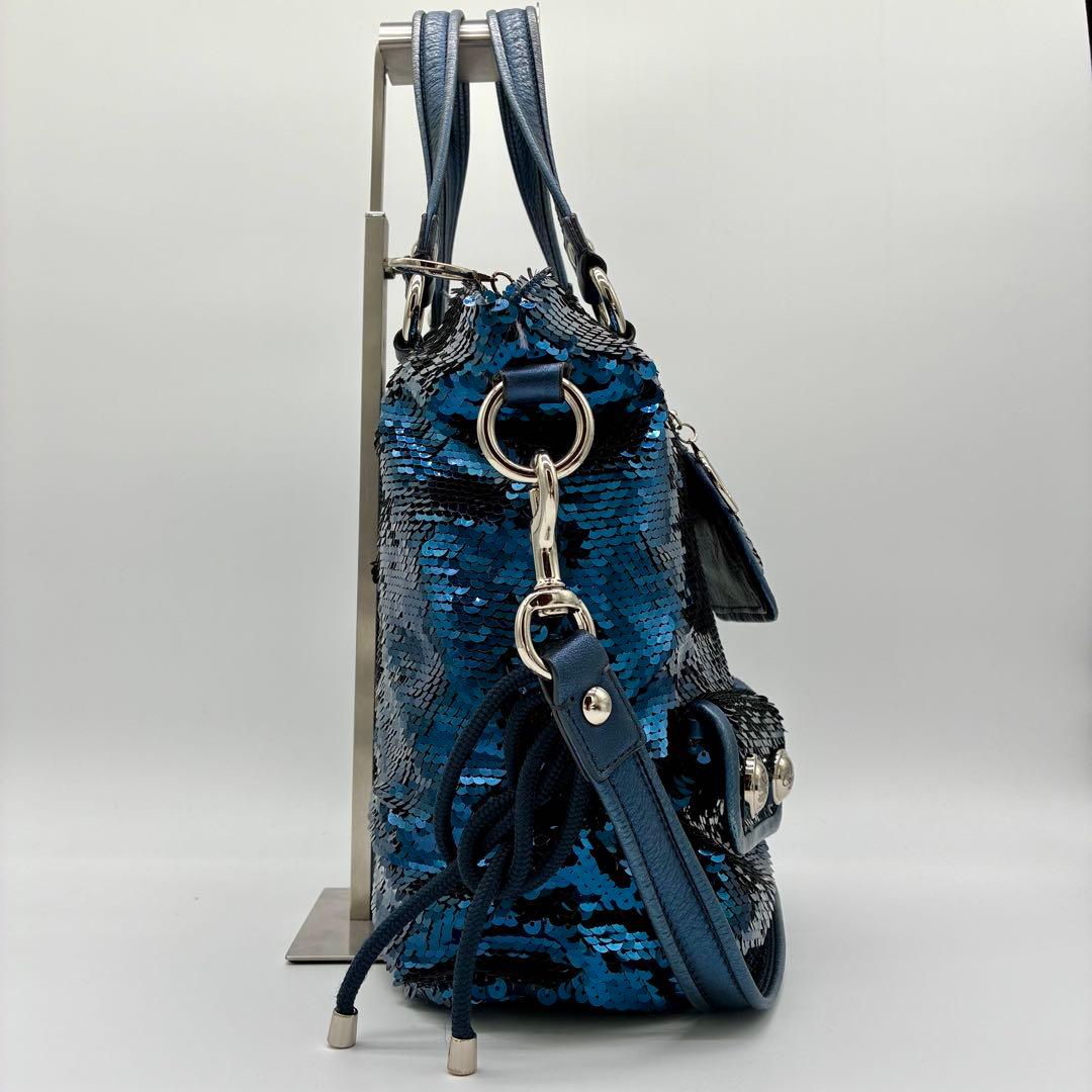バッグ COACH Poppy Sequin Spotlight 2way Bag