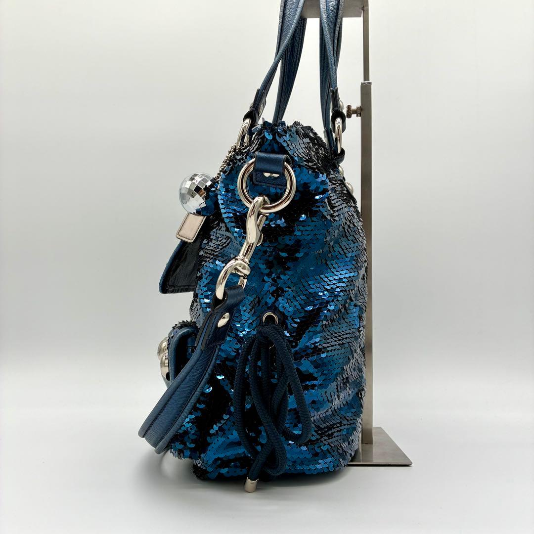 バッグ COACH Poppy Sequin Spotlight 2way Bag